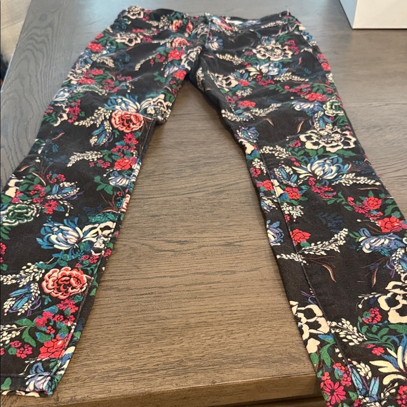 Pilcro Black Floral Trousers - Picture 1 of 3